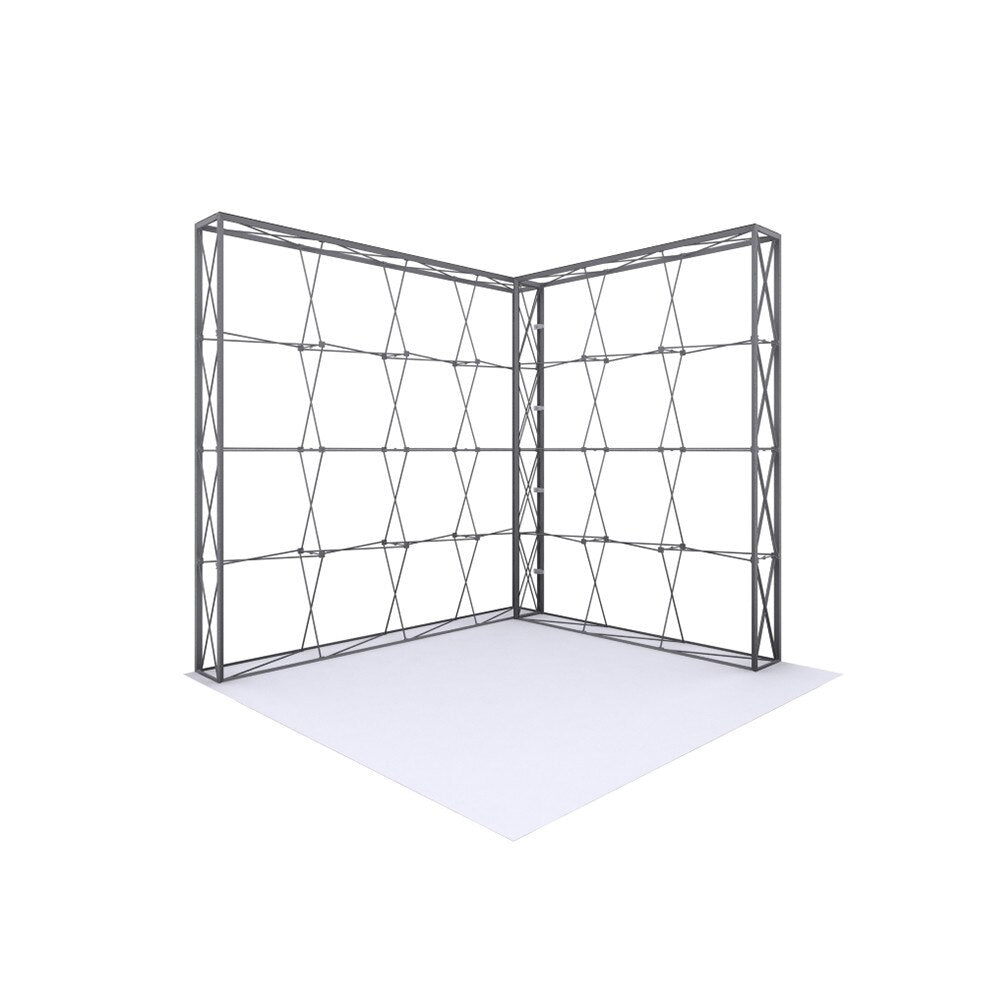 10 ft L-Shape Lumiere Light Wall® Configuration A No Lights Single-Sided (Graphic Package)