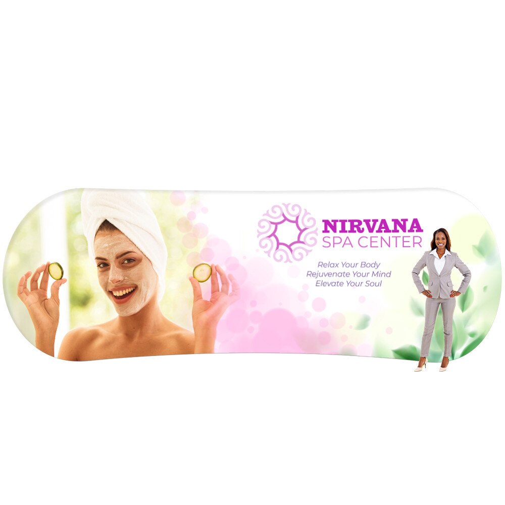 EZ Tube® 20ft Kicktail Single-Sided Graphic Package