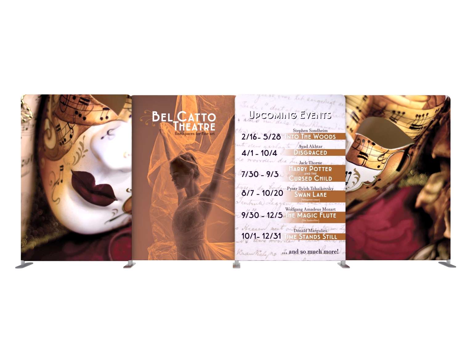 EZ Tube® Connect Backlit 20FT Kit B Single-sided Graphic Package (5'X5'X5'X5')