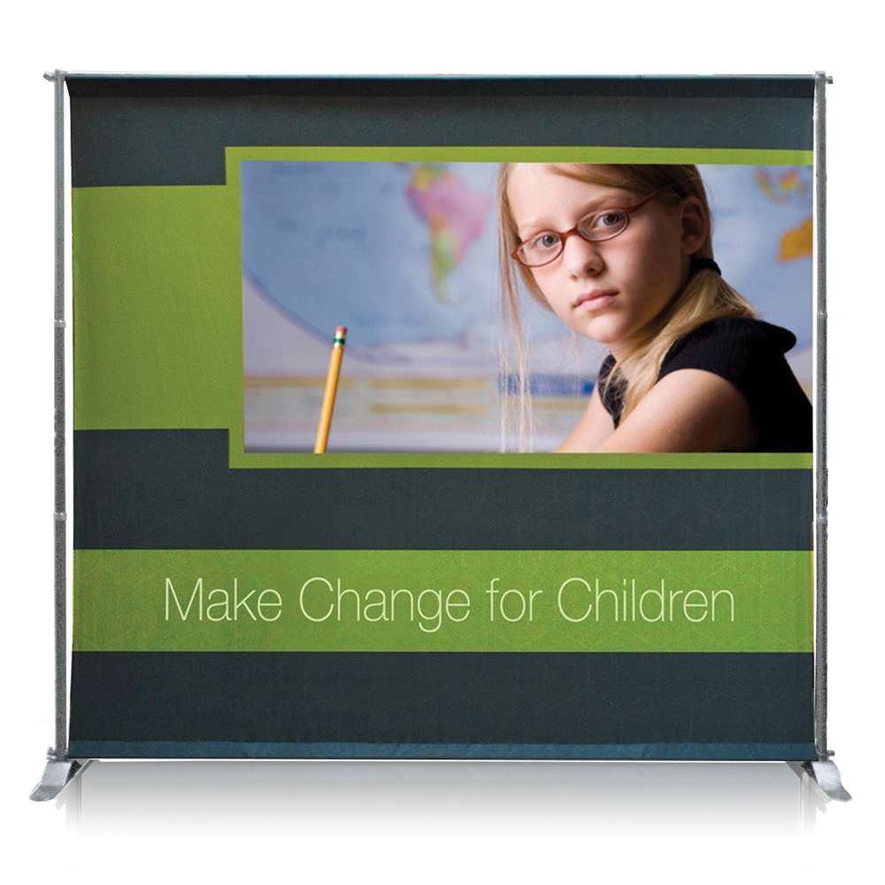 4 Ft. Jumbo Banner Silver Large Tube - 4 Ft. H (Single-Sided Graphic Package)
