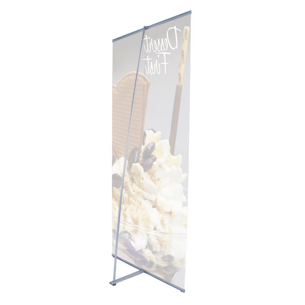 36 x 83.5 in. L Banner Stand Super Flat Vinyl (Graphic Package)