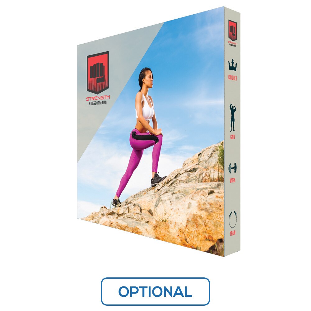 10 x 10 ft. Lumiere Light Wall® Double-Sided No Lights with End Caps (Graphic Package)