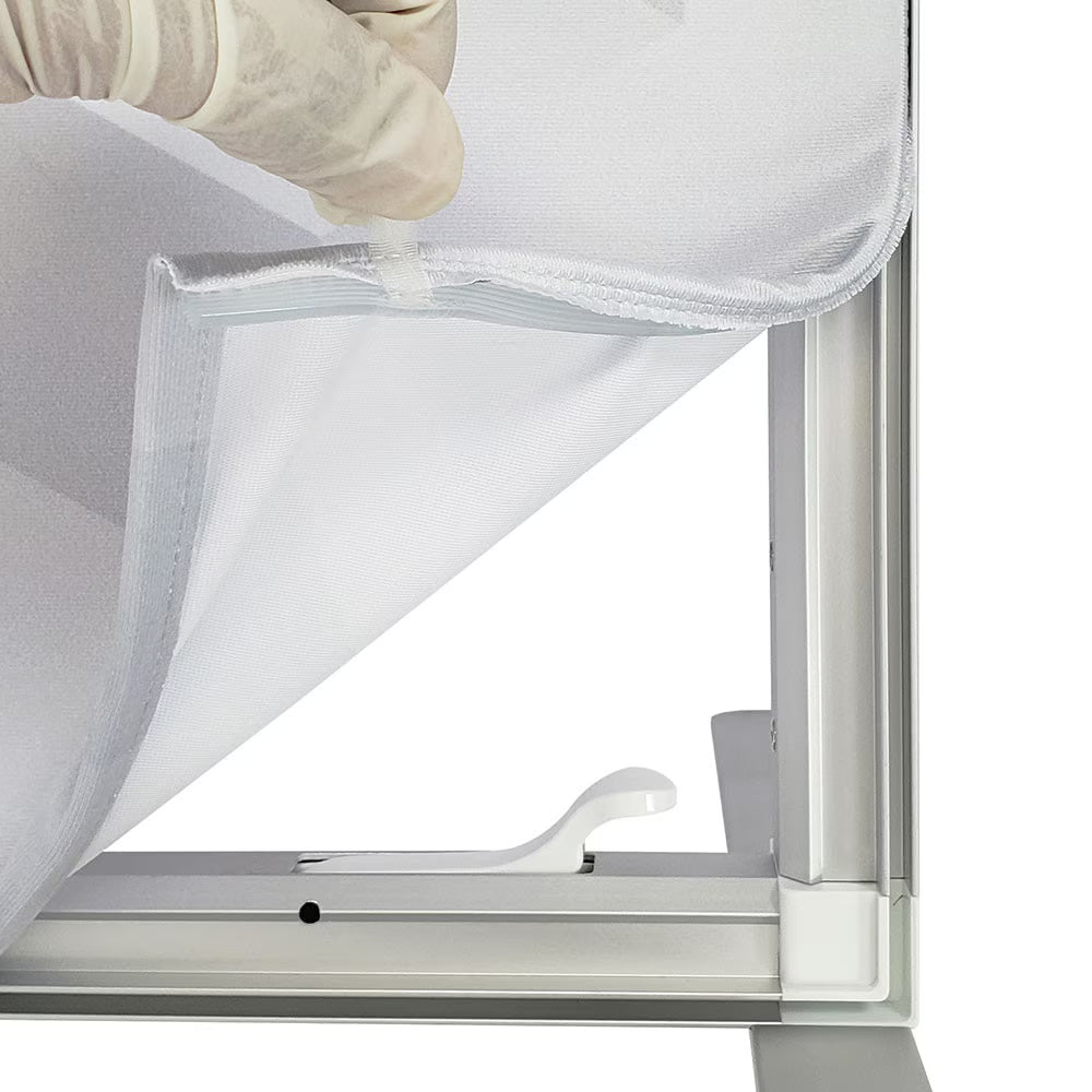 ONE CHOICE® 3.3 x 7.4 ft. QSEG Quick Wall Display With Full Custom Print