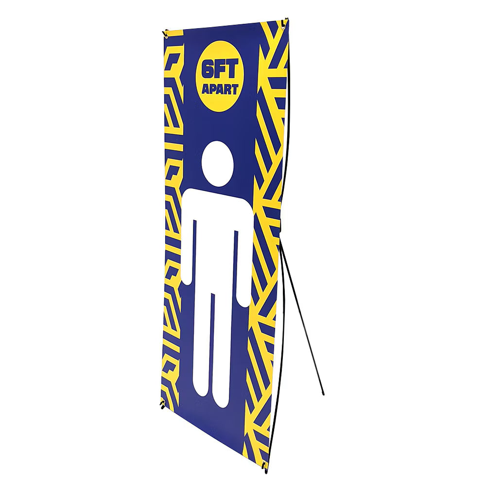 ONE CHOICE ® X Banner Stand Small - 5 Pack - 24 in. x 62 in. Super Flat Graphic Package (Stand & Graphic)