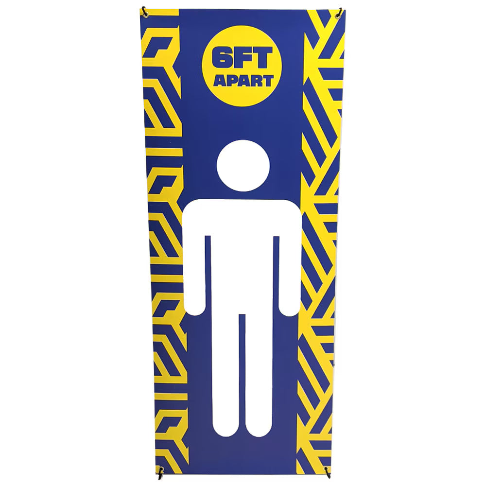 24 x 62in. X-Banner Stand with Super Flat Vinyl Graphic Package (5 Pack)