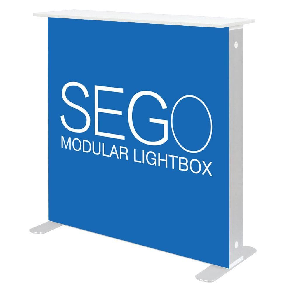 3.3 x 3.3ft. SEGO Modular Lightbox Counter - WS Display