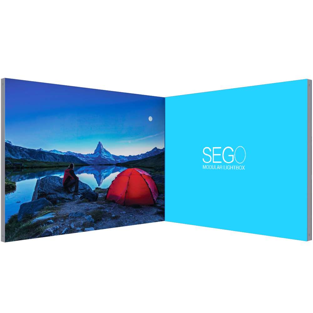 SEGO Modular Lightbox Display Configuration B Double-Sided (Graphic Package)