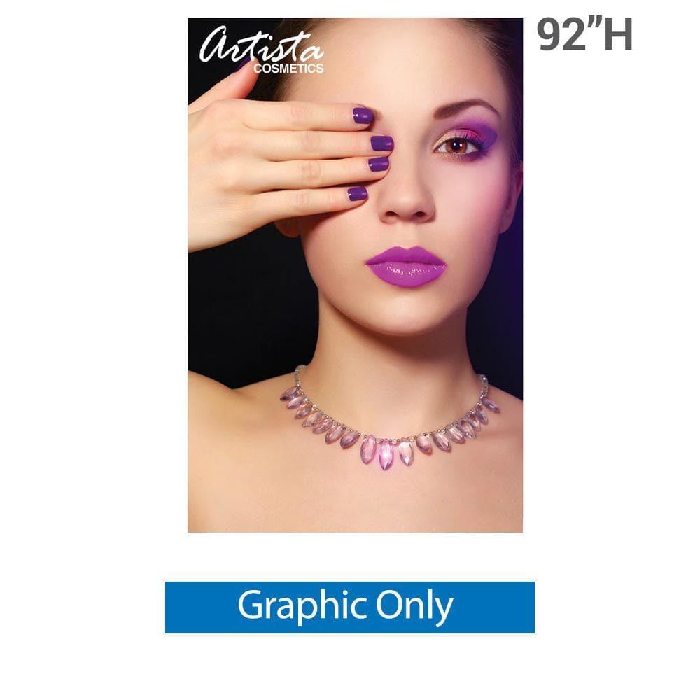 60" SilverStep Retractable Banner Stand (Silver) - WS Display