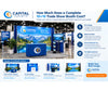 How much does a complete 10×10 trade show booth cost?