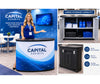 Which Portable Trade Show Counter Offers the Most Storage?