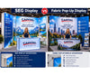 Which Is Better, an SEG Display or a Fabric Pop-Up Display?