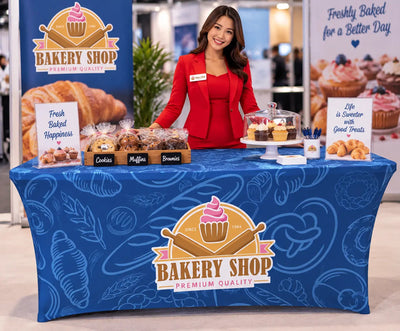 Trade Show Table Covers & Custom Printed Tablecloths