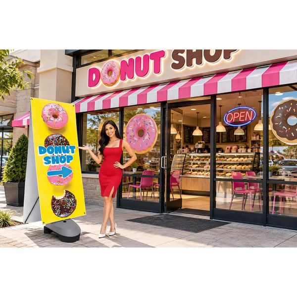 Zeppy Outdoor Banner Stand