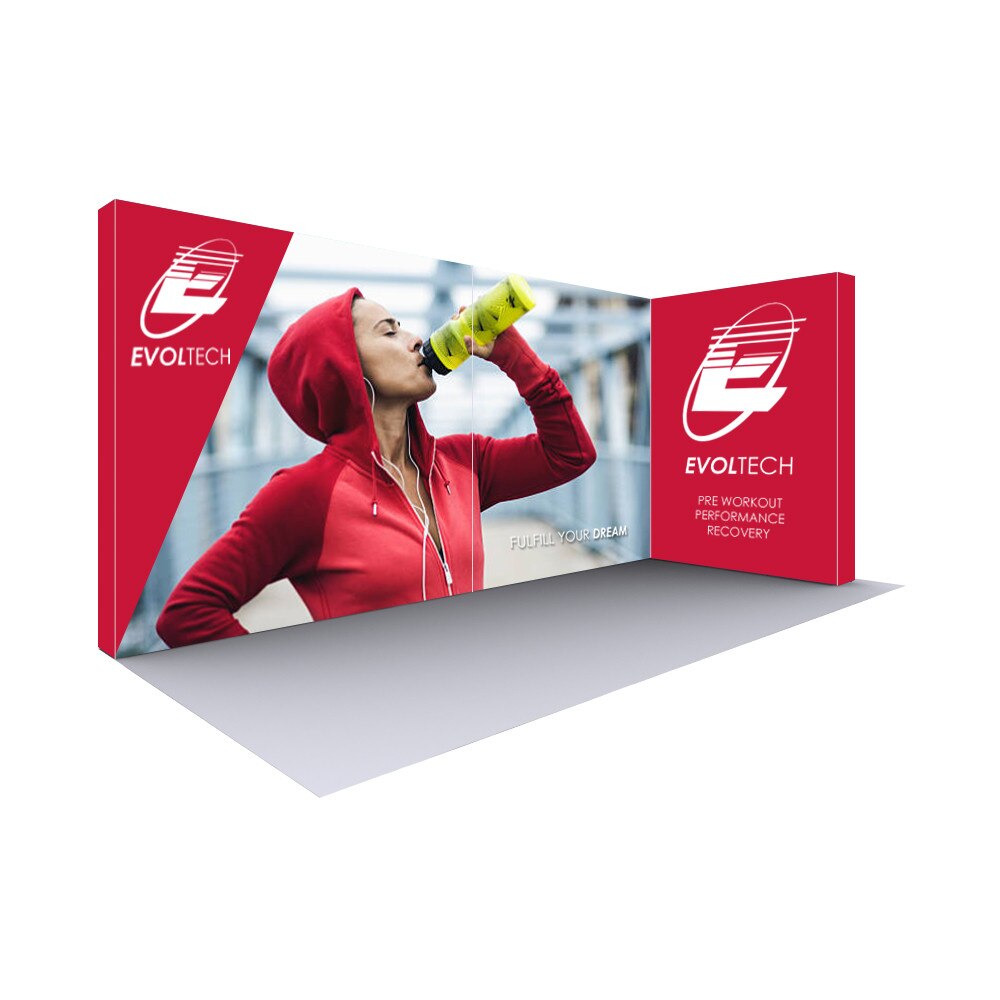 20 ft L-Shape Lumiere Light Wall® Configuration C