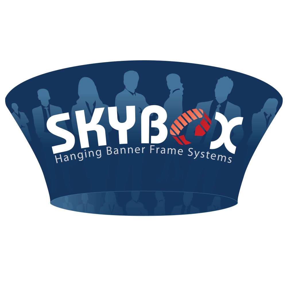 Hanging Banner 10ft Tapered Circle 42" Inside & Outside Graphic Package (Hardware & Graphic)