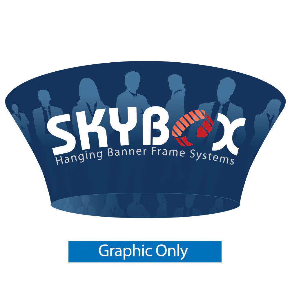 12ft x 42 in. Hanging Banner Tapered Circle Double-Sided (Graphic Only)