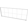 19.7 x 7.4 ft. SEGO Modular Lightbox Display Hardware Only Metal wire mesh fence panel on a white background