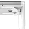 19.7 x 7.4 ft. SEGO Modular Lightbox Display Hardware Only 06 - Close-up of a white kitchen cabinet with a handle on a white background