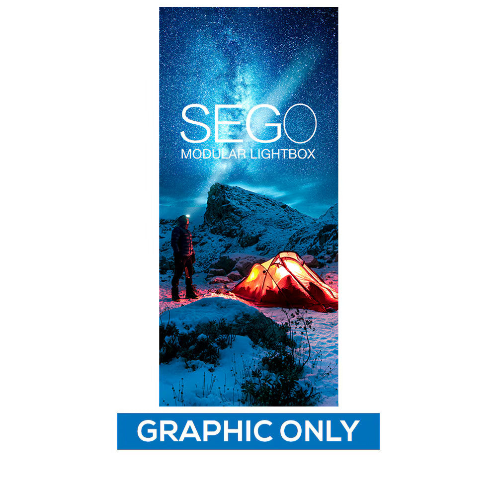 3.3 x 8ft. SEGO Modular Lightbox Display Single Sided (Graphic Package)