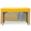 4ft Fitted Table Throw 3 Sided (Open Back) Full Color Custom Print