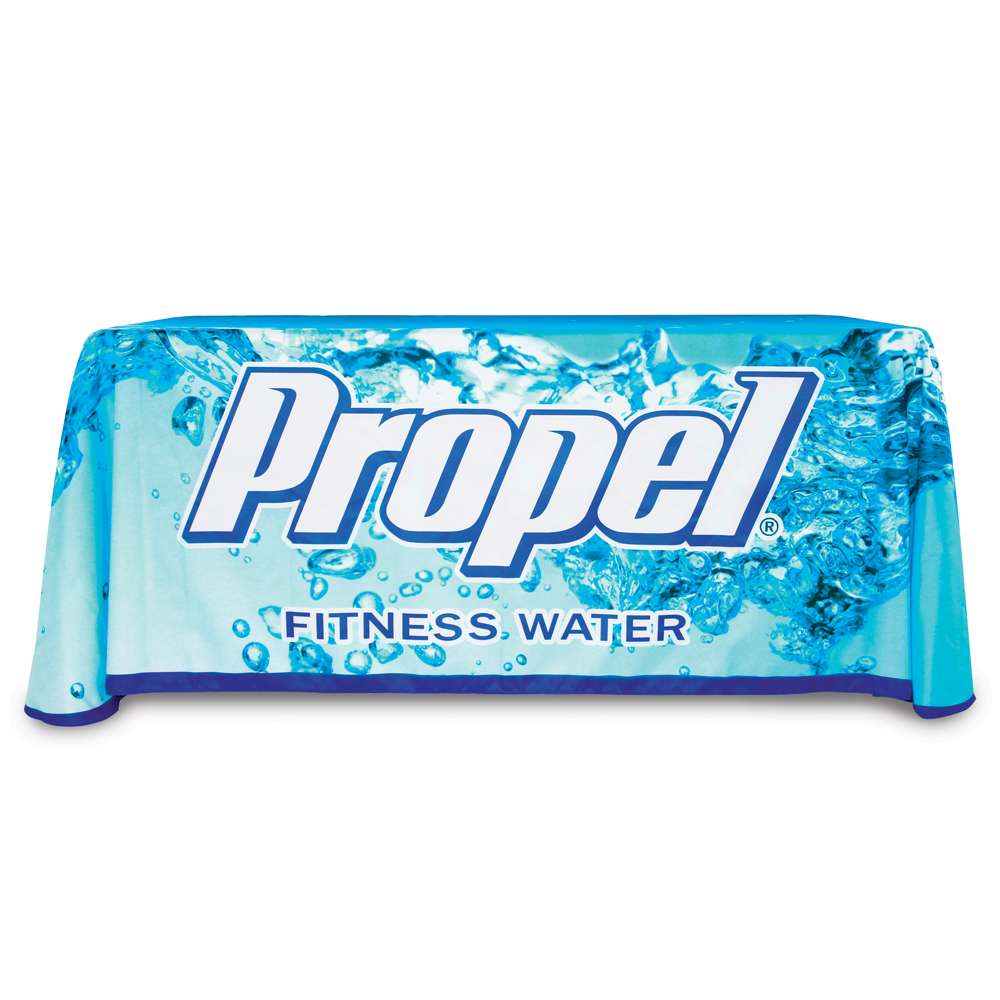 4ft Regular Table Throw 3 Sided (Open Back) Full Color Custom Print