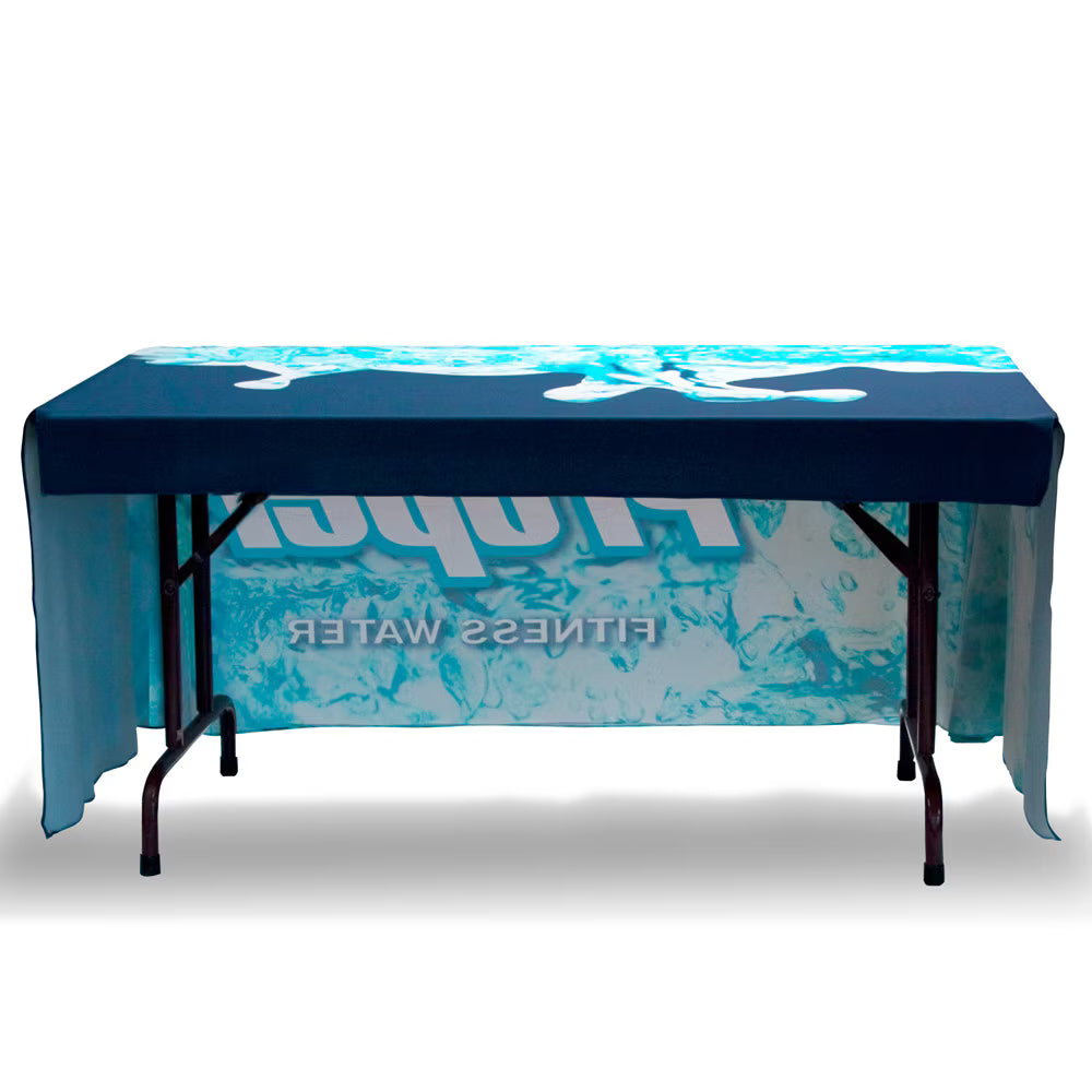 4ft Regular Table Throw 3 Sided (Open Back) Full Color Custom Print