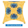 4x4 Casita Breeze GraphicPackage - Yellow inflatable party tent with blue hop cone design and 'Sewery Beer' text on a white background.