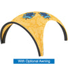 4x4 Casita Breeze GraphicPackage Yellow arch-shaped product with blue accents and 'With Optional Awning' text on a white background