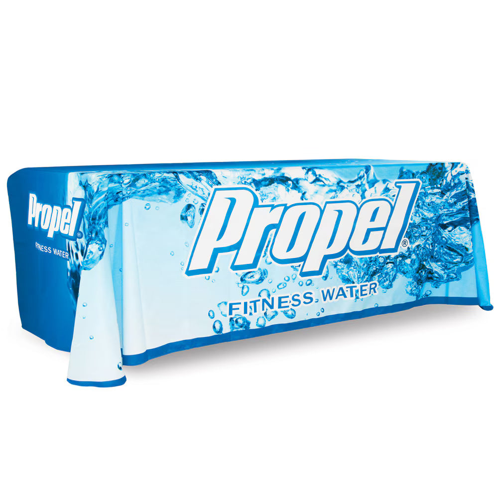 4ft Regular Table Throw 4 Sided (Full Back) Full Color Custom Print