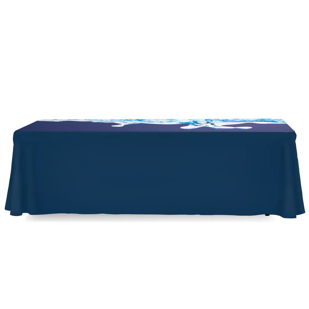 4ft Regular Table Throw 4 Sided (Full Back) Full Color Custom Print