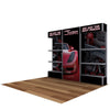 Alpine Booth D - 10 ft. backwall Graphic Package (Stretch Fabric, SEG)