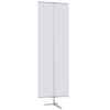 Classic Banner Stand - Large, Silver with Travel Base [BN - 3S TB]