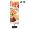 Classic Banner Stand - Medium 24" x 96", Black with Square Base, Double - Sided Graphic Package (Stand & Graphic)