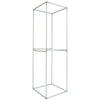 EZ Tower Metal display stand with two shelves on a white background