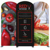 EZ Tube® Connect 10 ft. Kit J (3 x 5 x 3 ft.) Red Whisk X kitchen product with tomato and knife design