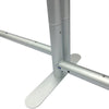 EZ Tube® Connect Backlit 20FT Kit A Single - sided Graphic Package (5'X10'X5') Metal stand with a white base on a white background