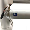 EZ Tube Connect Backlit 20FT Kit A Single sided Graphic Package Close-up of a T10 LED light bulb with wiring and connector on a white background