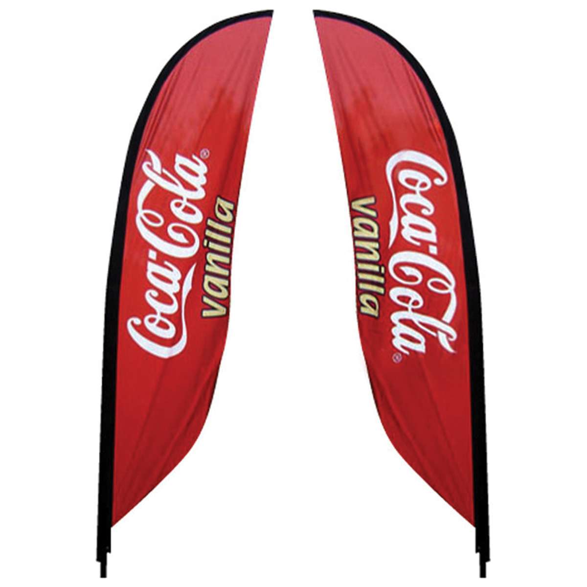 Feather Banner Stand -- Small, Double-Sided, Graphic Only