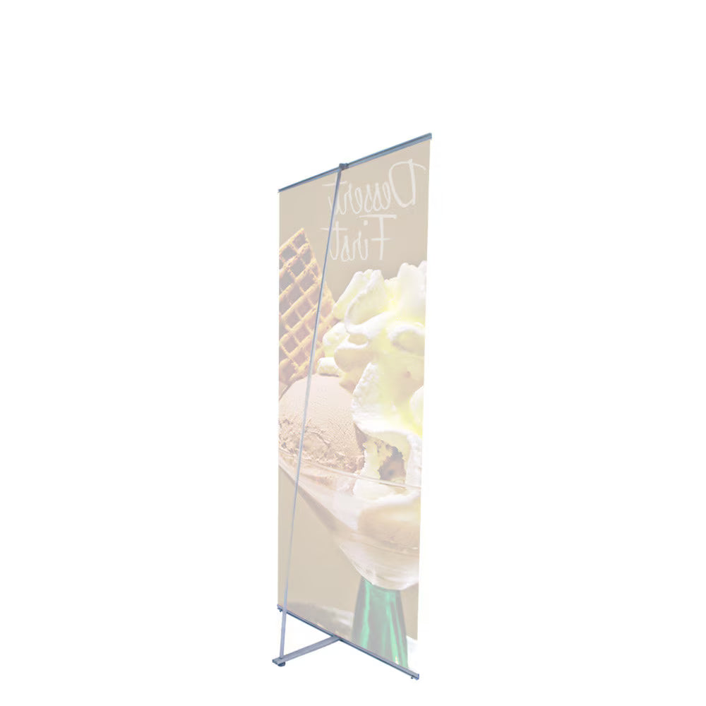 24 x 72 in. L Banner Stand Super Flat Vinyl (Graphic Package)