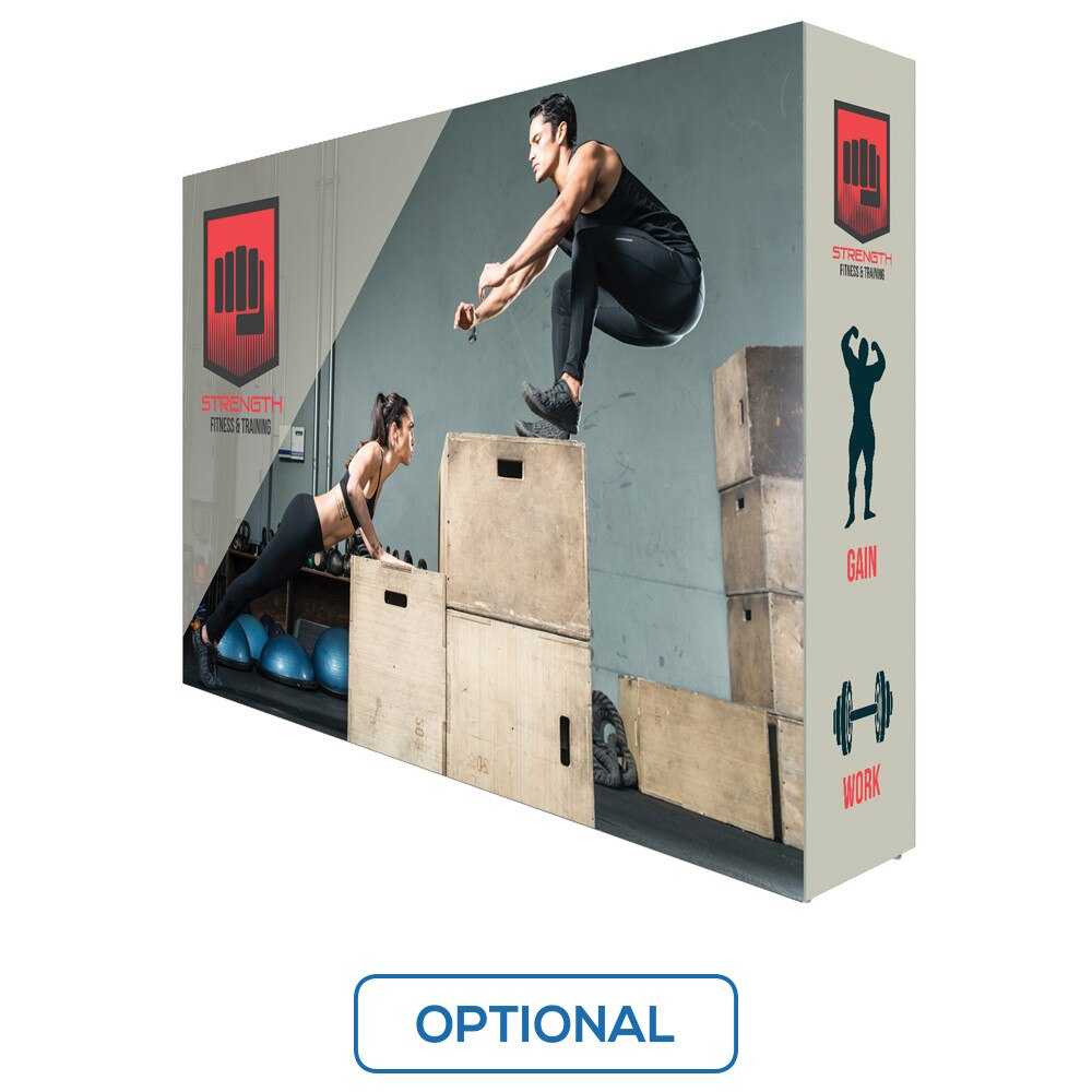 7.5 x 5 ft. Lumiere Light Wall® No Lights Double-Sided with End Caps (Graphic Package)