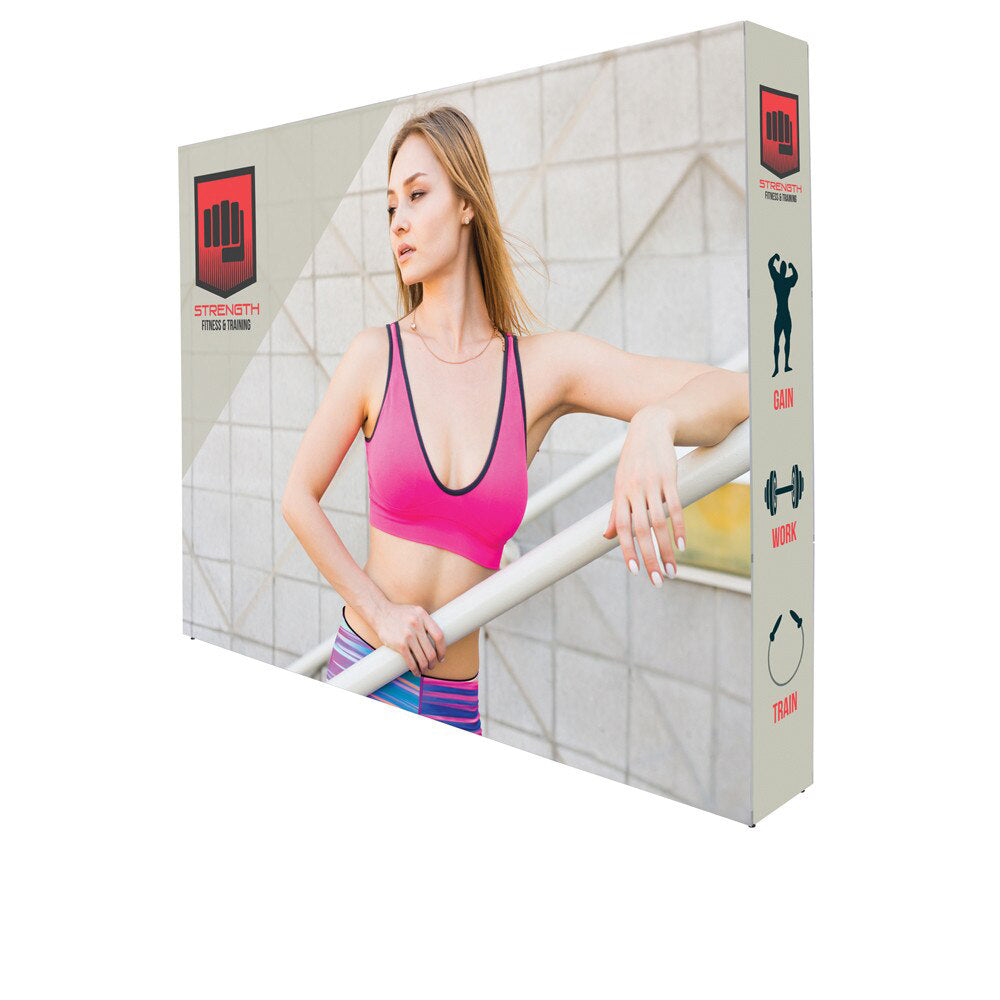 10 x 7.5 ft. Lumiere Light Wall® Double-Sided No Lights with End Caps(Graphic Package)