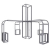 Modco® 5 - 30x30 Graphic Package Gray metal frame structure on a white background