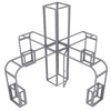 Modco® 5 - 30x30 Graphic Package Gray metal frame structure on a white background