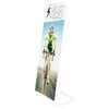 Vertical banner with cyclist and 'Velo Yard' branding on a white background