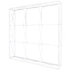 ONE CHOICE SEG Pop Up Display - White geometric wall shelf with a modern design on a white background
