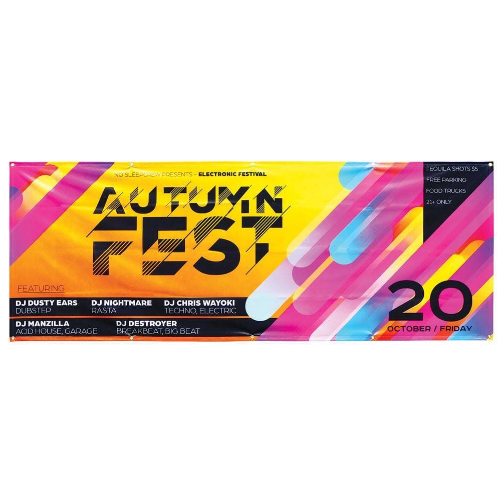 8 x 3ft. Custom Fabric Banner - WS Display