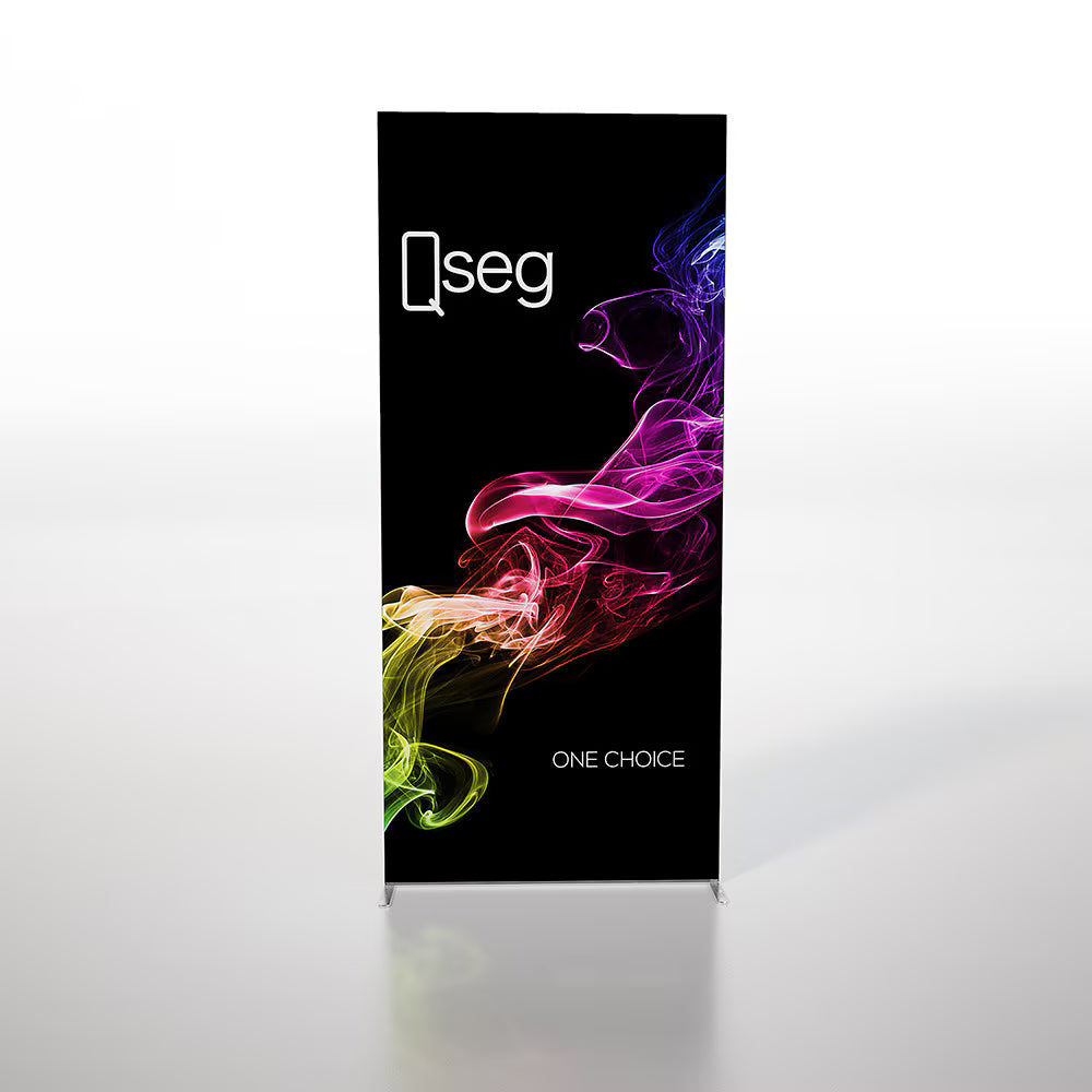 ONE CHOICE® 3.3 x 7.4 ft. QSEG Quick Wall Display With Full Custom Print