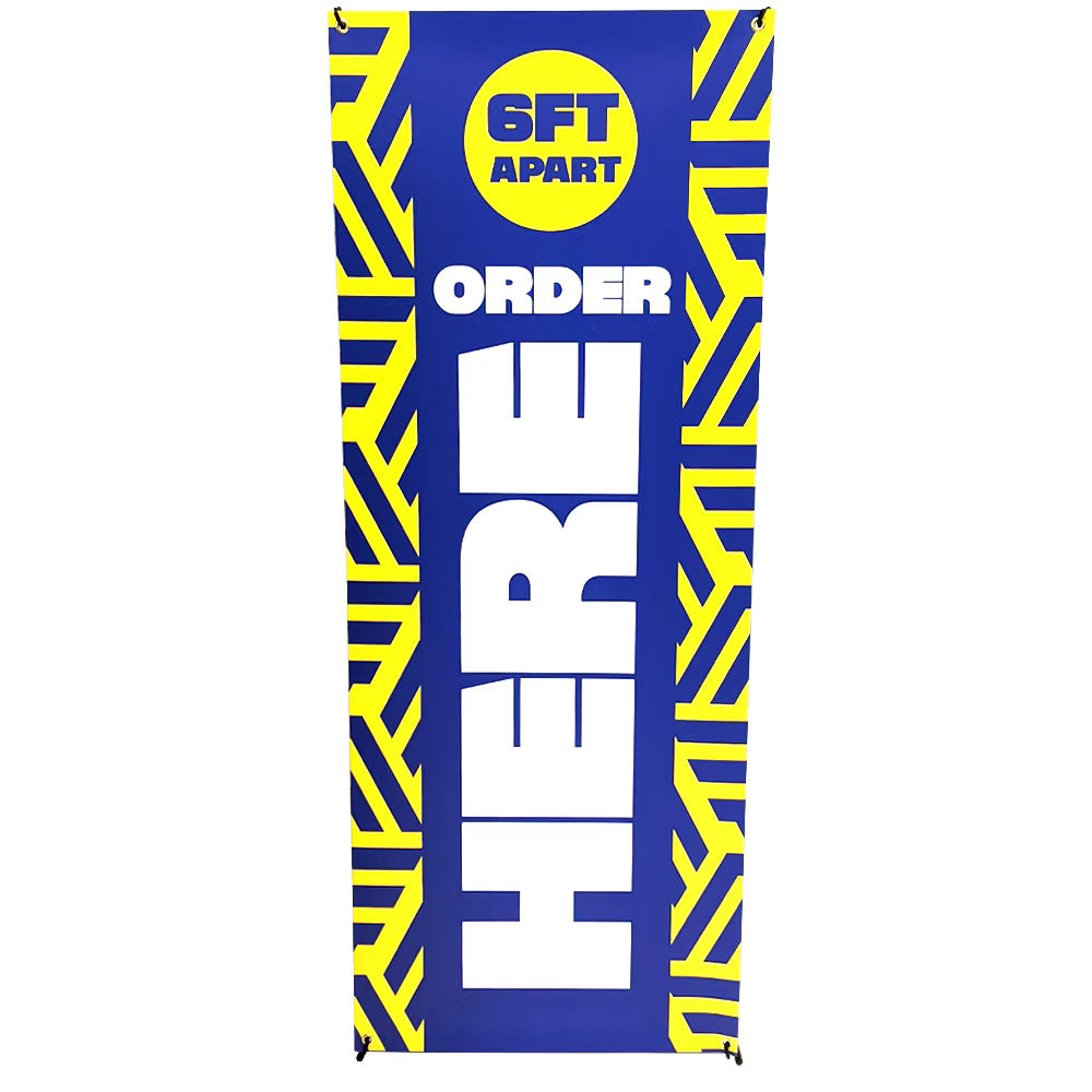 24 x 62in. X-Banner Stand with Super Flat Vinyl Graphic Package (5 Pack)