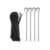 Casita Canopy Accessories - Rope and Stake (includes 4 Stakes and 4 Bungee Ropes)