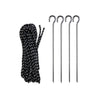 Rope and Stake Set for Casita Canopy (includes 4 Stakes & 4 Bungee Ropes)